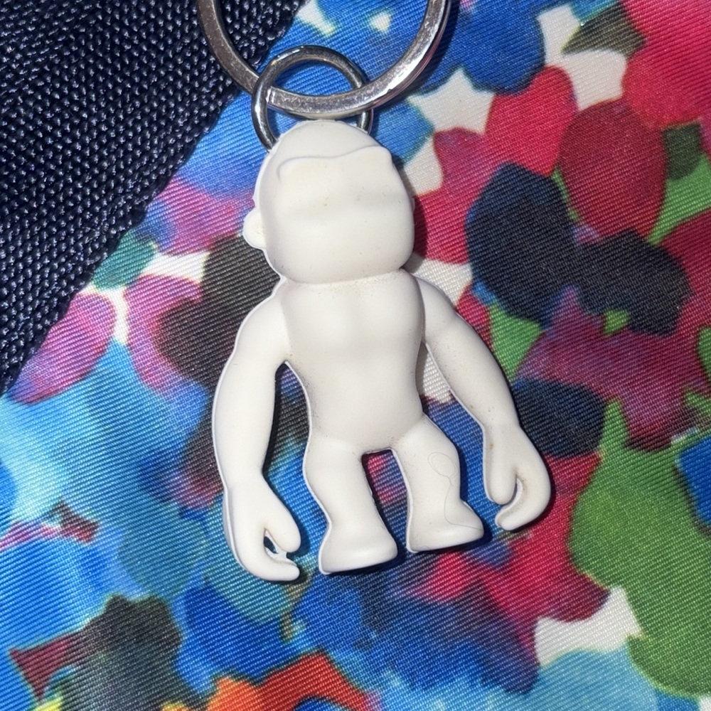 Kipling Colorful Large Tote Bag w/White Gorilla Charm Excellent Condition! - Picture 5 of 16